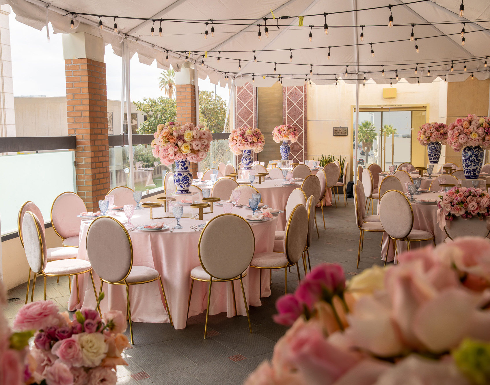 Outdoor Ceremony setup at the Patio at Brandview