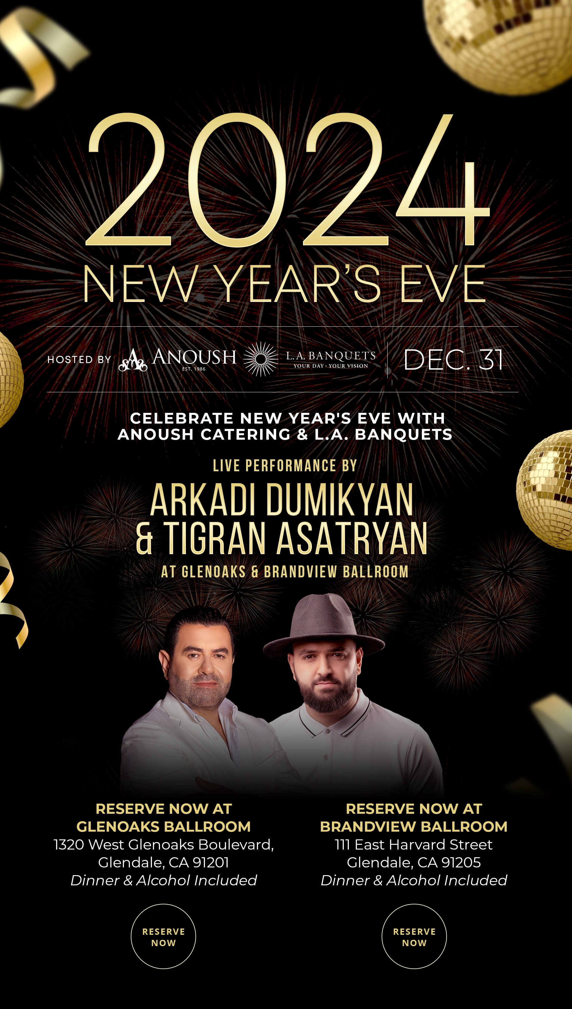 L.A. Banquets NYE