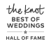 The Knot Best of Weddings Hall of Fame award logo
