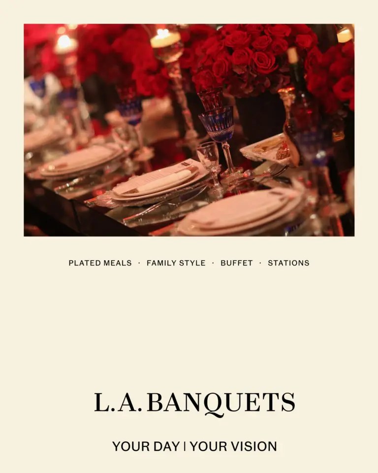 Your Day, Your Vision — plated meals, family style, buffet, stations